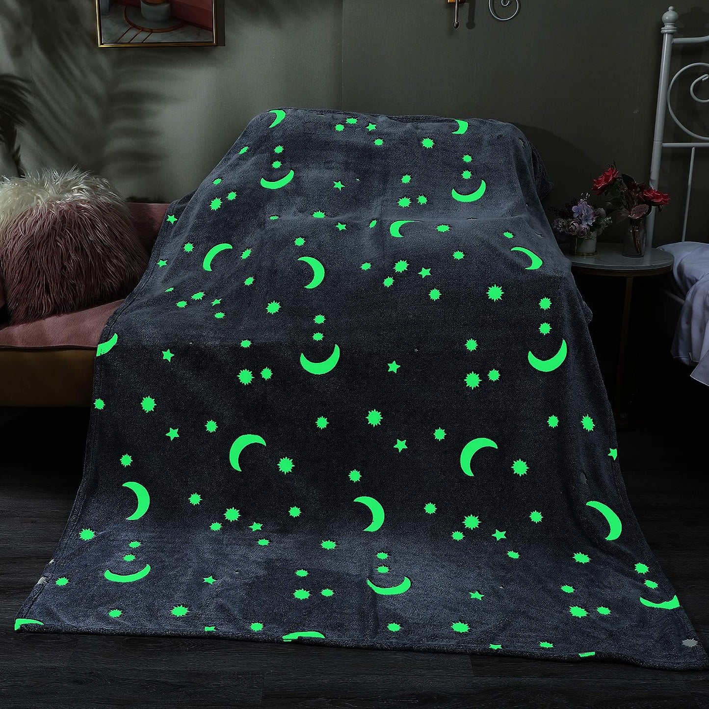 Sprankelend Droomdeken™ - Slaap onder een Hemelslicht! - Glow In The Dark Deken. - Mijn Pukkie