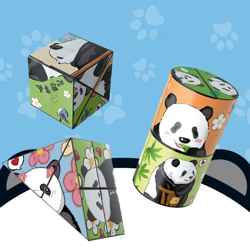 Panda Blokkenpuzzel™ - Leerzaam puzzelen - Educatieve puzzelkubus - Mijn Pukkie