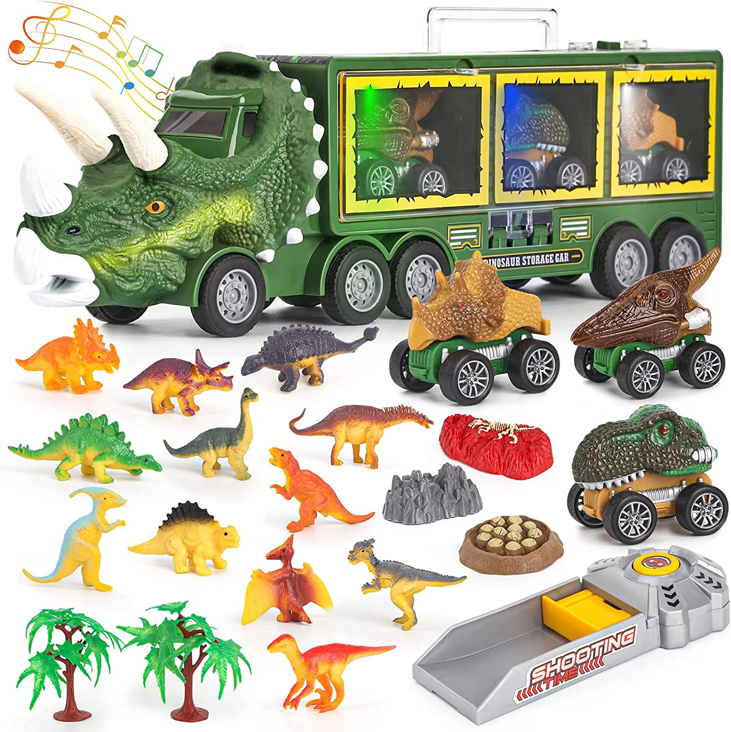 Dino Vrachtwagen™ - Transporteer de Prehistorische Reuzen - Dinosaurus Vervoerspeelgoed - Mijn Pukkie