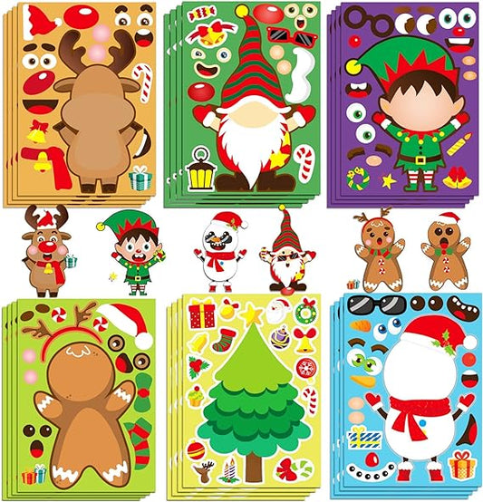 Kerst Stickervel™ - Speelse Winterwonderen - Stickerset voor de Feestdagen - Mijn Pukkie