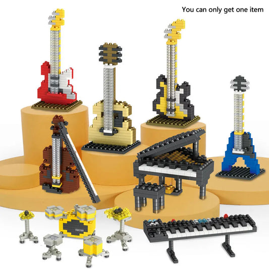 MuziekSet™ - Creatief Constructie Spel - Miniatuur Instrument Set - Mijn Pukkie