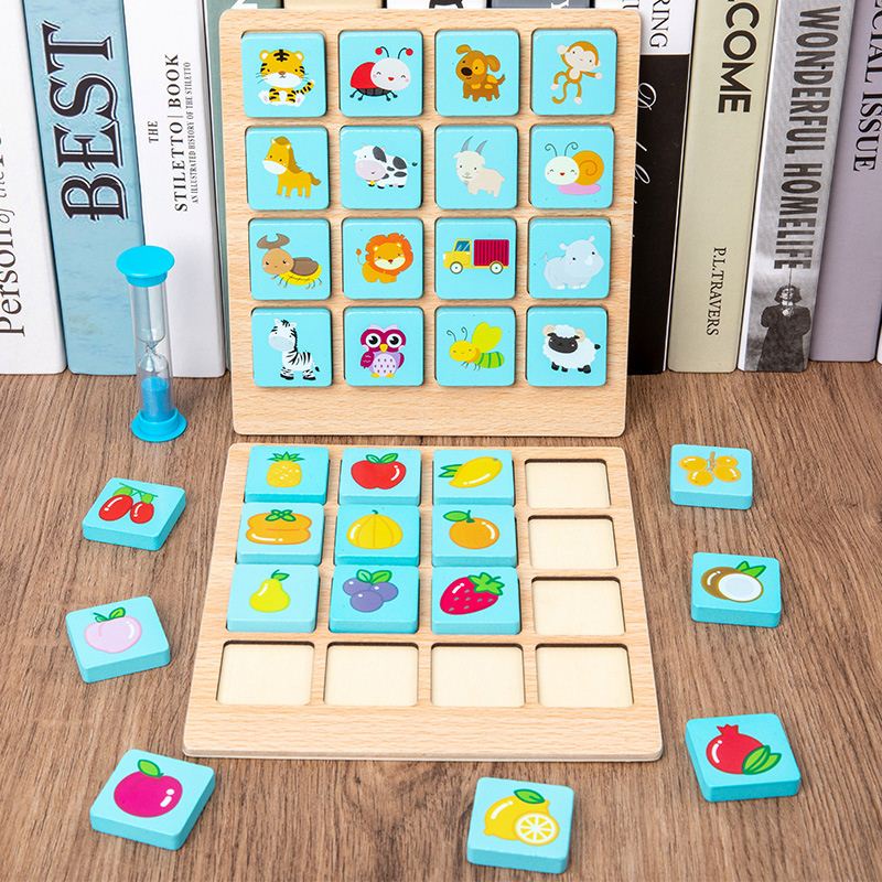 Memory Spel™ | Daag je kleintjes uit om zich te ontwikkelen! - Puzzelspel - Mijn Pukkie