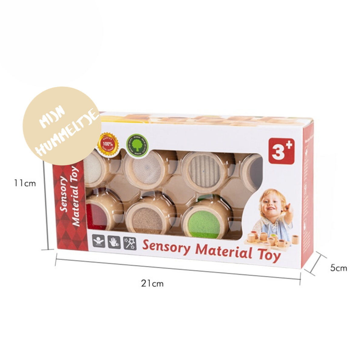 Woody™ - Montessori Sensorische Beleving - Tastplezier voor kinderen - Mijn Pukkie