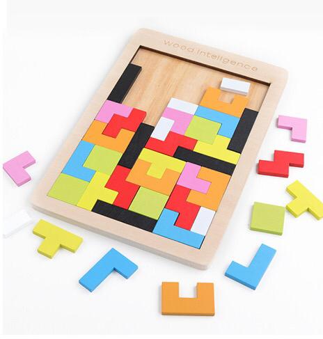 Woody™ - Montessori Tetris - Breinbreker voor kinderen - Mijn Pukkie