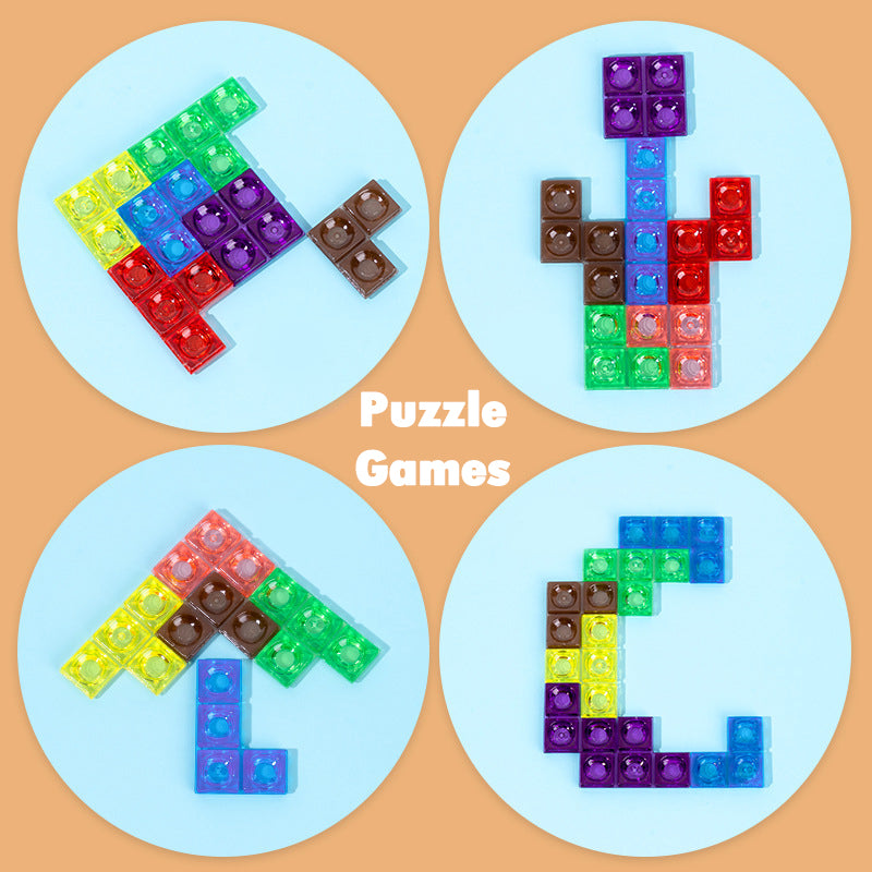 Woody™ - 3D Puzzeluitdaging - Tetris puzzelbord - Mijn Pukkie