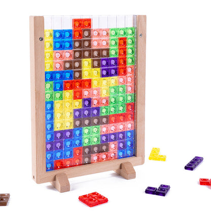 Woody™ - 3D Puzzeluitdaging - Tetris puzzelbord - Mijn Pukkie