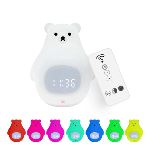 Teddy Timekeeper™ - Kindvriendelijke Slaaphulp met Licht en Alarm - Mijn Pukkie