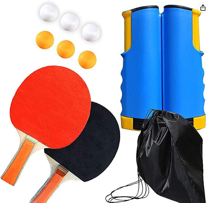 Draagbare Tafeltennis Set™ - Speel overal je game - Tennisset - Mijn Pukkie