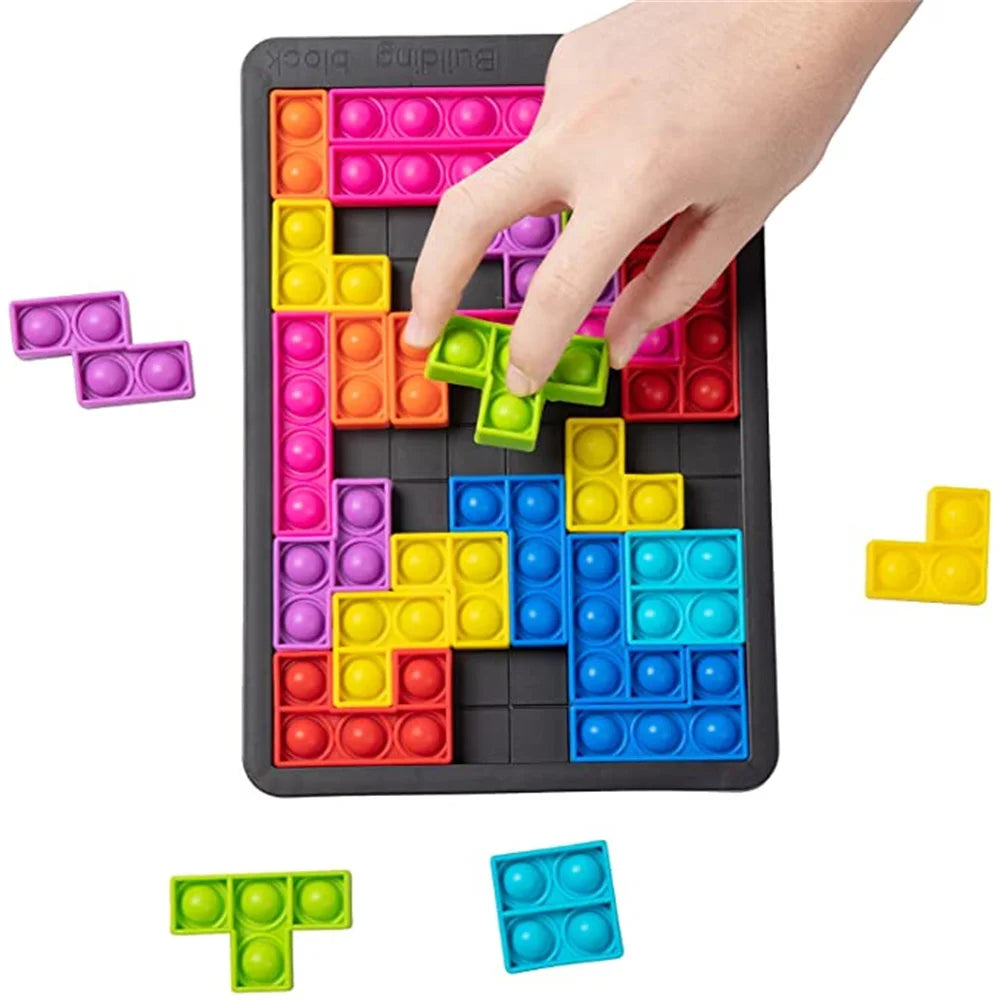 Tetris Bord™ - Ontspannend puzzelplezier - Fidget speelgoed - Mijn Pukkie