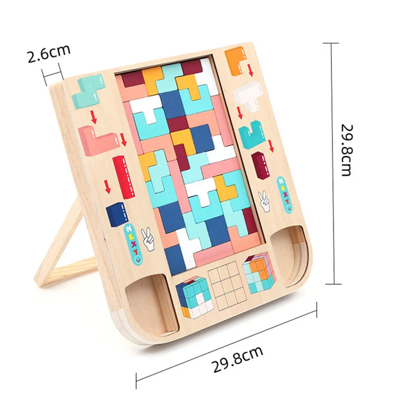 Woody™ - Tetris voor denkers - Breinbreker puzzel - Mijn Pukkie