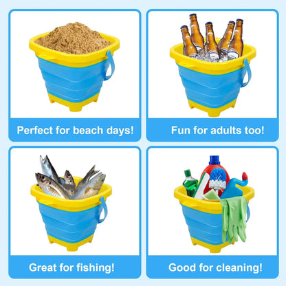 Vouwbare Emmer™ - Draagbaar Vakantiepret! - Mijn Pukkie