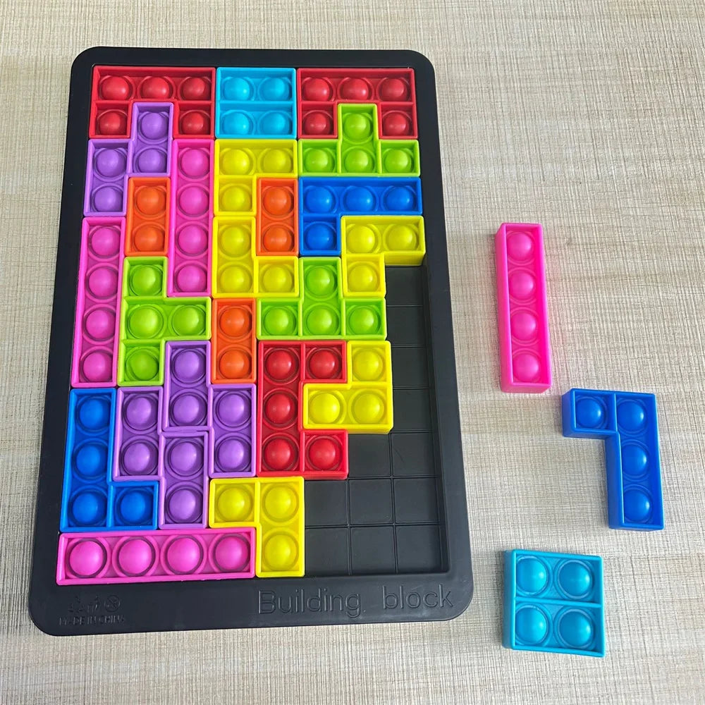 Tetris Bord™ - Ontspannend puzzelplezier - Fidget speelgoed - Mijn Pukkie