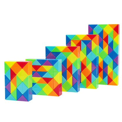 Regenboog Slangenkubus™ - Slimme vouwpret - Twistpuzzel - Mijn Pukkie