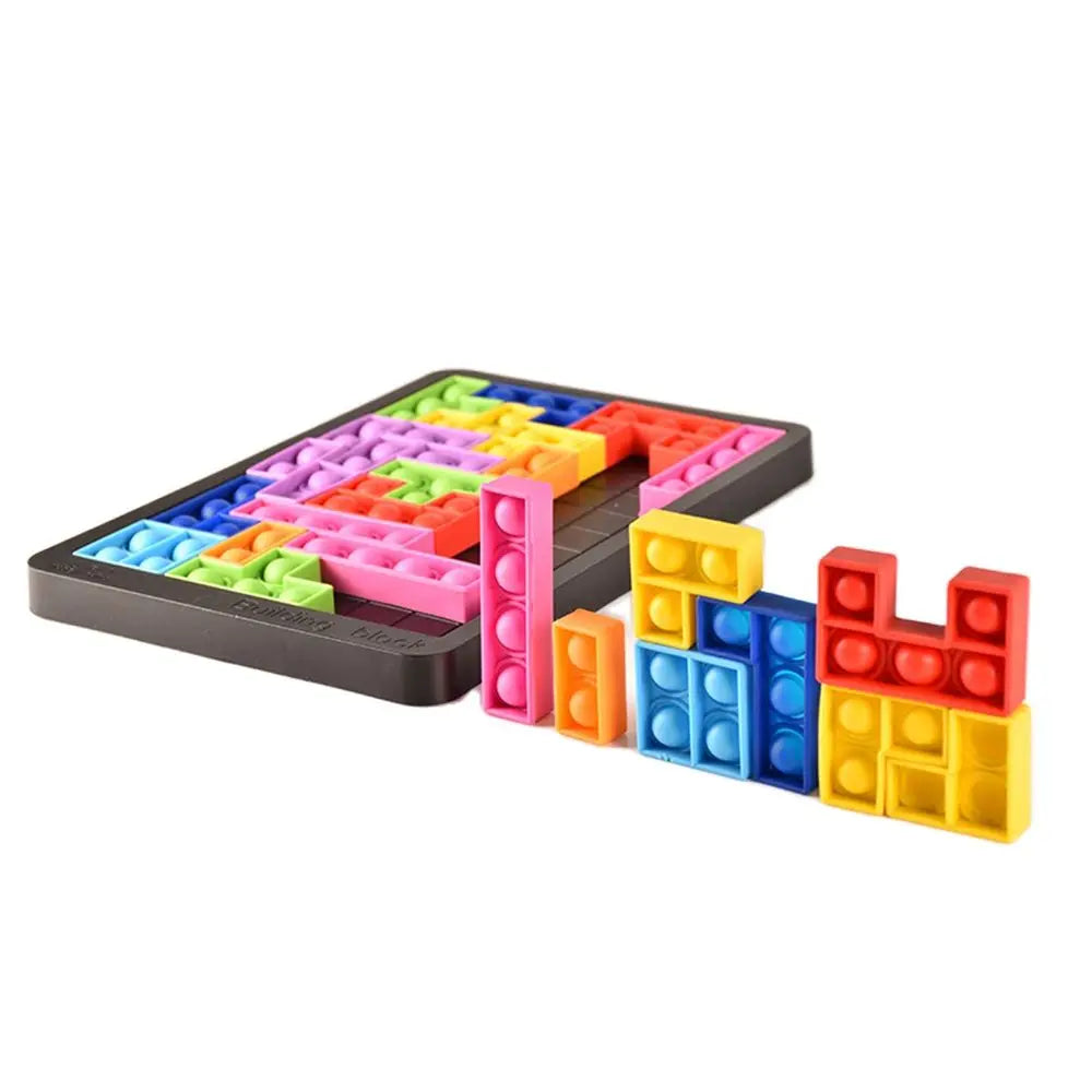Tetris Bord™ - Ontspannend puzzelplezier - Fidget speelgoed - Mijn Pukkie