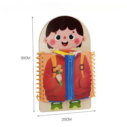 Kledingboek™ - Zelfstandig Spelen - Aankleed Puzzelboek - Mijn Pukkie