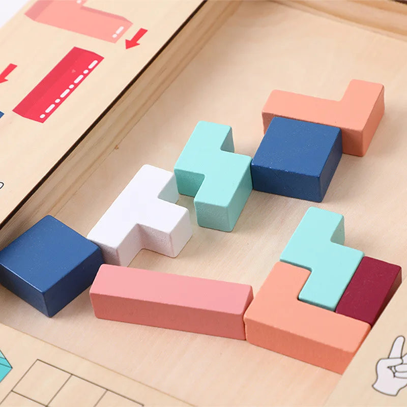 Woody™ - Tetris voor denkers - Breinbreker puzzel - Mijn Pukkie