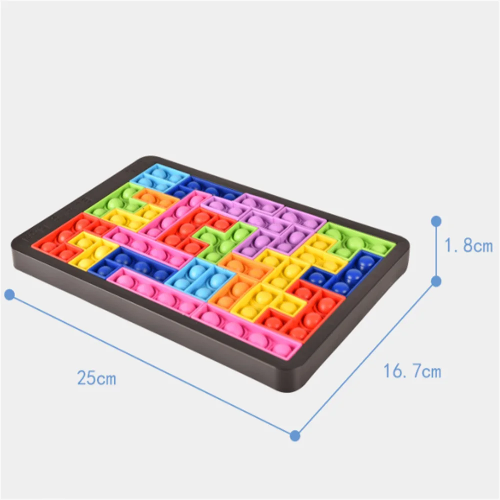 Tetris Bord™ - Ontspannend puzzelplezier - Fidget speelgoed - Mijn Pukkie