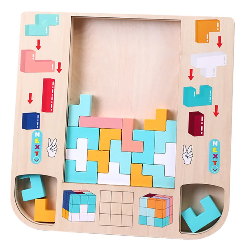 Woody™ - Tetris voor denkers - Breinbreker puzzel - Mijn Pukkie