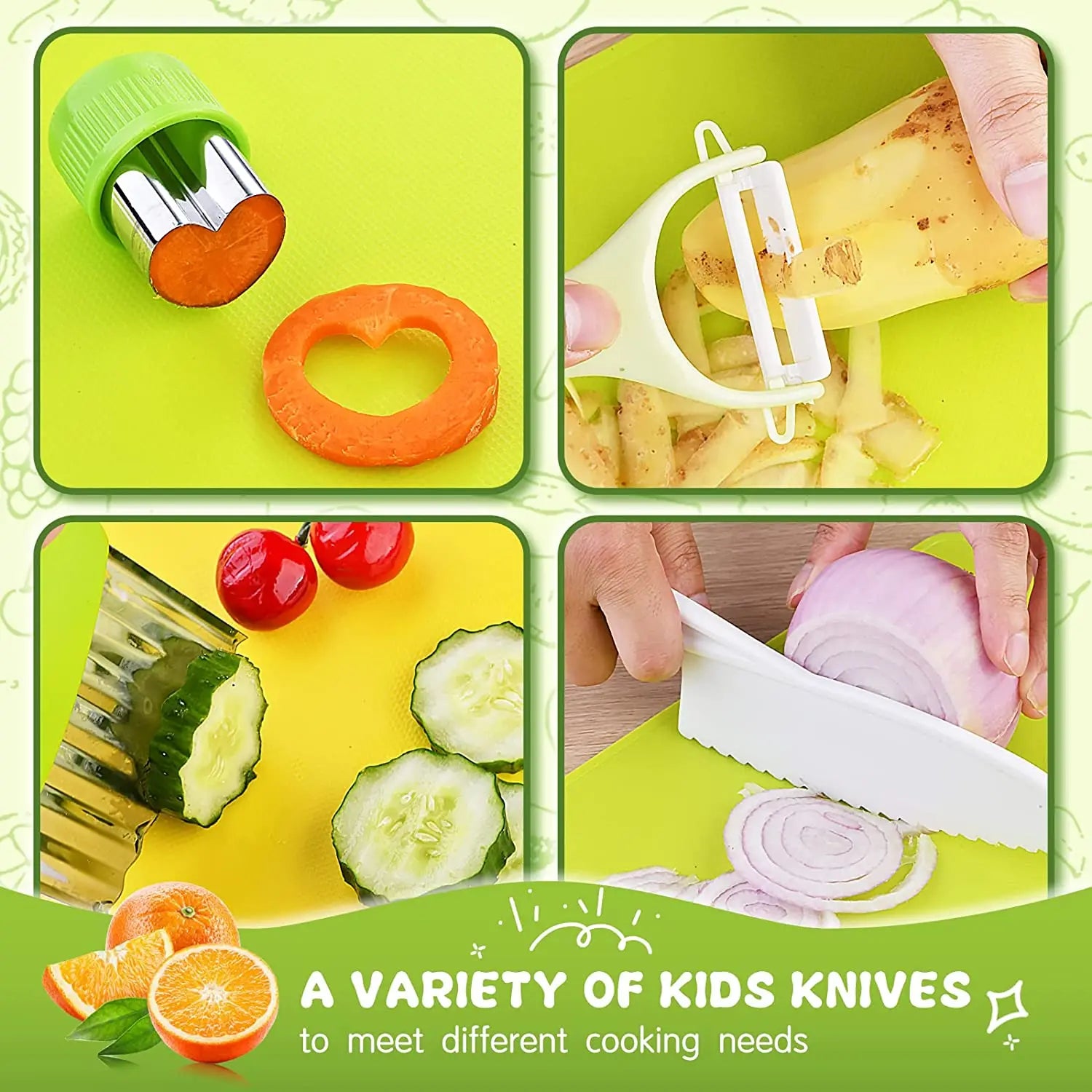 MiniKok™ - Veilig Snijden - Kinderkeuken Speelset - Mijn Pukkie