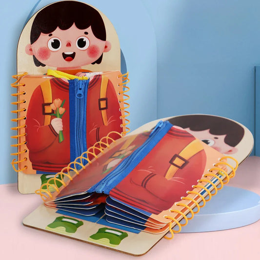 Kledingboek™ - Zelfstandig Spelen - Aankleed Puzzelboek - Mijn Pukkie