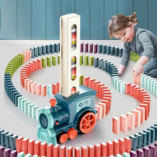 Educatieve Domino Trein – Bouw en Speel met Eindeloos Plezier! - Mijn Pukkie