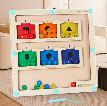 Magnetisch Doolhof™ - Avontuurlijk Leren - Puzzelspel voor Kinderen - Mijn Pukkie